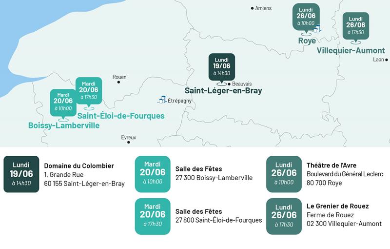 Pour des raisons d’organisation, nous avons besoin de connaître la réunion à laquelle vous souhaitez participer.