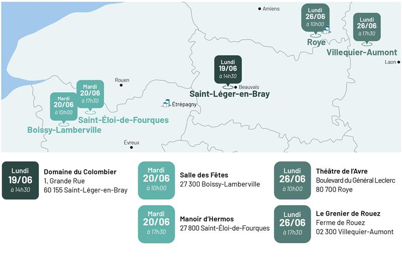 Pour des raisons d’organisation, nous avons besoin de connaître la réunion à laquelle vous souhaitez participer.