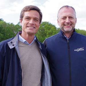 Thomas Nuytten, directeur betteravier Saint Louis Sucre et Georg Vierling, directeur agricole de la division sucre du groupe Südzucker.